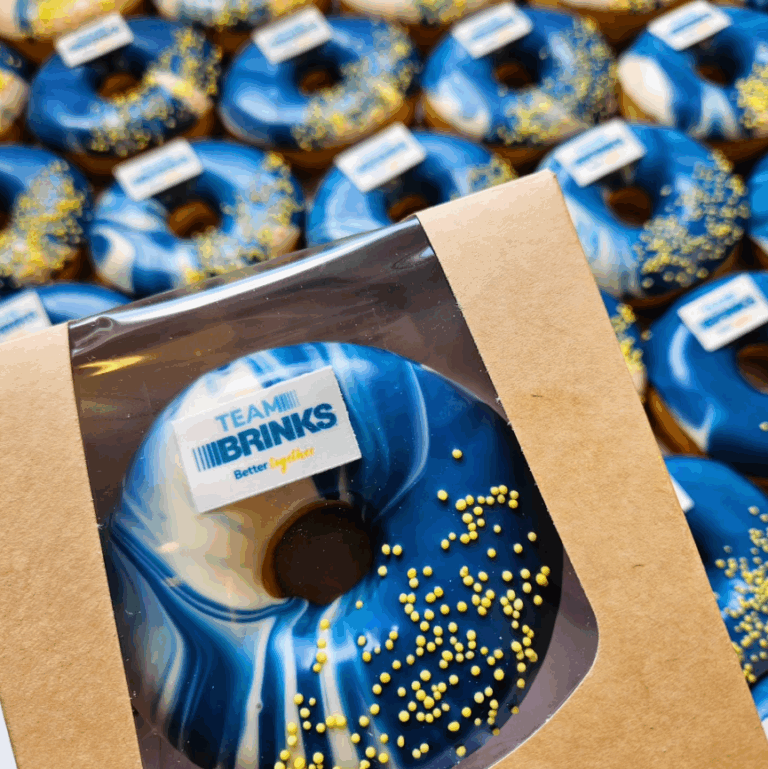gepersonaliseerde donuts als creatieve giveaway